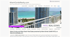 Desktop Screenshot of miamicondorealty.com