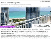 Tablet Screenshot of miamicondorealty.com